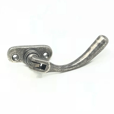 Rumbled Pewter Bulb End Handle