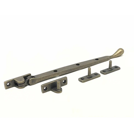 Rumbled Brass Bulb End Stay