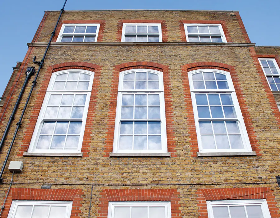 Fulhum boys school curved sash windows
