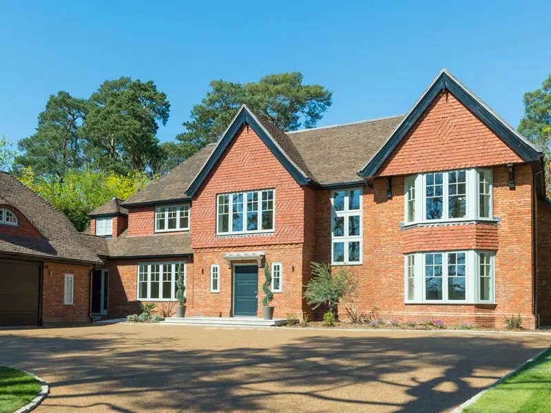 Contemporary Timber Windows chosen for Quintessentially english luxury new home