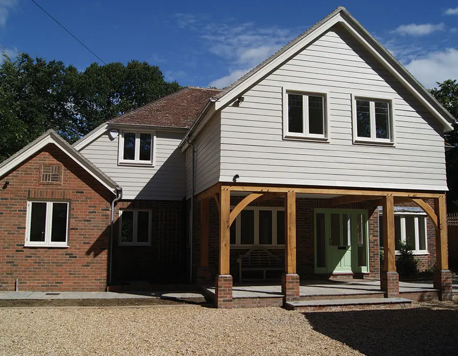 House with white casement windows