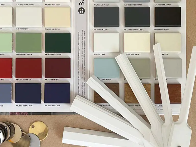 Collection of colour and window bar samples