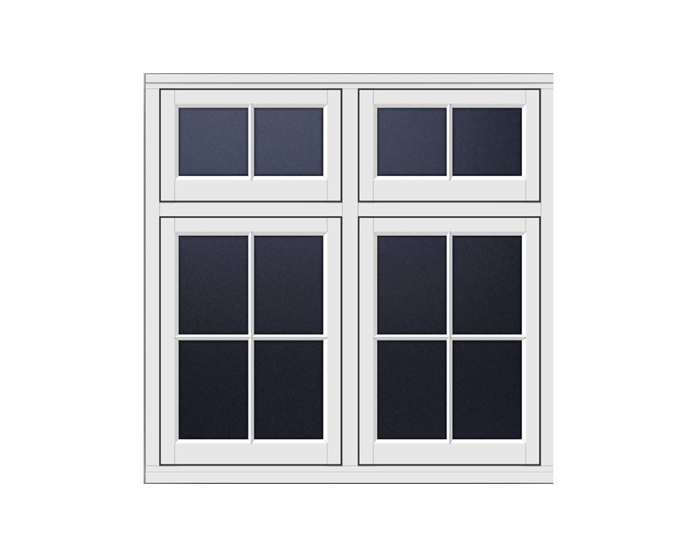 2 Over 2 Traffic White Bars 3